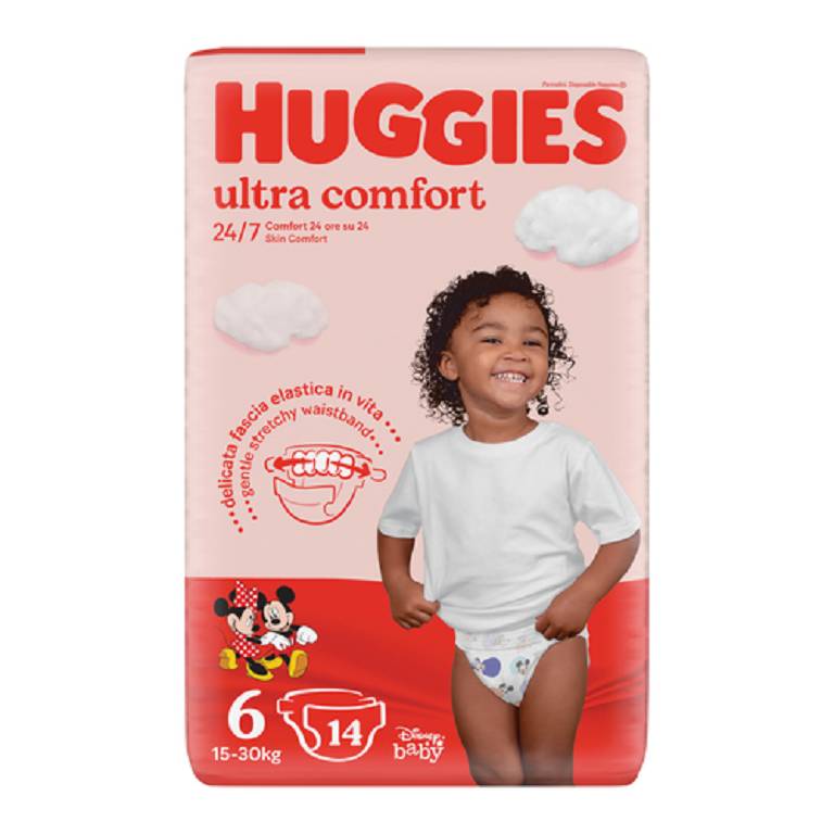 HUGGIES ULTRA COMFORT BAS6 14P